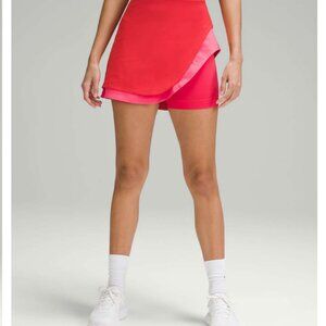 Lululemon Asymmetrical Layered High-Rise Tennis Skirt